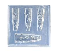 Moules flexibles en silicone pour créer un nœud papillon en forme de fleur pour la conception professionnelle des ongles et la fabrication de bijoux