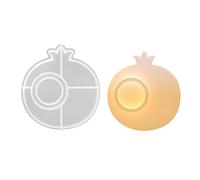 Moules flexibles en silicone pour créer un support de bougie chauffe-plat, moule en forme de fruits, moule d'ornement de bureau