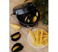 Moules frites en bois FSC® noir TU