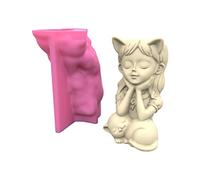Moules géométriques en silicone pour fille et gypse - Boîte de rangement pour la fabrication de pots de fleurs, pot de fleurs, porte-stylos pour béton, ciment et résine
