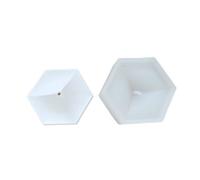 Moules hexagonaux résistants à la température pour ciment artisanaux, décorations de bureau, moules pour travaux manuels, fabrication de cadeaux