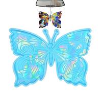 Moules holographiques en forme de papillon - Moulage en silicone flexible, forme détaillée précise, fournitures d'art en résine réutilisables | Fabricant d'ornements décoratifs suspendus, idéal pour p
