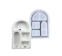 Moules innovants en silicone en forme de maison arquée pour mouler des décorations de Noël miniatures et de la résine créative