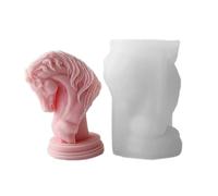 Moules multifonctionnels en silicone parfumés en forme de tête de cheval pour sculpter un article artistique approprié