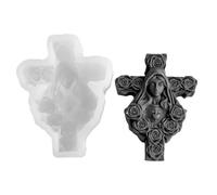 Moules parfumés en silicone pour Halloween - Thème religieux - Résine époxy - Fournitures d'artisanat d'Halloween - Fait à la main - Thème religieux - Résine époxy