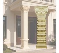Moules pour balustrades romaines de 3,5 m, sculptures architecturales romaines rondes, piliers en béton, moulage ABS DIY pour béton, plâtre et ciment(40cm)