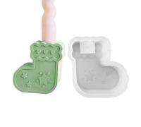 Moules pour bougeoirs de Noël en silicone, moule en silicone pour chaussettes de Noël, Moule en résine pour bas de Noël, chandelier, moules, Moule de bougeoir fait à la main, moules de moulage en rési