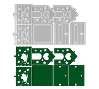 Moules pour bougeoirs - Moules de Noël en silicone | Fournitures de décoration d'intérieur pour cire, argile, plâtre, chocolat, fenêtre, fondant, fête, vacances, chambre à coucher, mariage