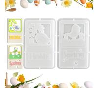 Moules pour bougies | 2 pièces réutilisables Outil de saison, moule pour la fabrication de bougies de Pâques - Pour la famille, les amis, les adultes, les hommes, les femmes, Pâques, les anniversaires