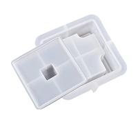 Moules pour cendriers en résine époxy - Grand moule en silicone avec couvercle - Pour la maison, cadeau et artisanat