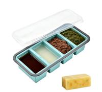 Moules pour congélateur - Conteneur de stockage | Récipients de congélation en silicone - Moules de distribution à couvercle pour les restes de soupe au bouillon et les sauces, idéaux pour le contrôle