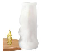 Moules Pour Fabrication De Bougies, Silicone 3D Réutilisable Anti-adhésif, Moules À Savon Flexibles, Pour Femmes Débutantes Amateurs D'Artisanat Résine Plâtre Décoration Maison Anniversaire