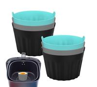 Moules pour friteuse à air, ramequins en silicone - Moule à cupcakes pour friteuse à air - Moules à œufs pochés, accessoires de, moule pour gâteaux, Muffins, Puddings