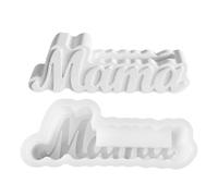 Moules pour la fête des mères pour résine, vase à lettres pour résine, pot de fleurs en silicone pour décoration d'intérieur