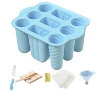 Moules pour la Tige, Moule pour la Fabrication de la Tige, Petits moules en Silicone avec 9 Fentes - avec Couvercle, Machine en Silicone de qualité Alimentaire, Petits moules pour, adaptés à