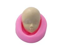 Moules pour le visage en silicone Moule 3D en argile pour visage de bébé,