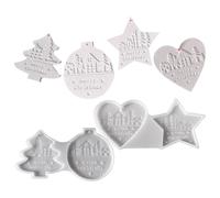 Moules Pour Ornements En Résine Forme Pour Pendentif Réutilisable | Formes Noël Pour Créations DIY Souvenirs De Fête Décorations Breloques Pendentifs Et UN