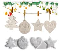Moules Pour Ornements En Résine Moule réutilisable DIY à breloques, | Formes Noël Pour Créations DIY Souvenirs De Fête Décorations Breloques Pendentifs Et UN