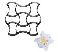 Moules pour Pavage,Moule Pavage Bricolage plastique trottoir brique béton stepping pierre ciment moulage pavage pavage roulé chemin de moule(50X50cm)