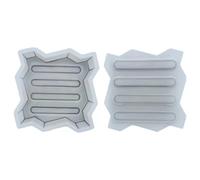 Moules pour Pavage,Moule Pavage Moule à briques en plastique réutilisable for pavage de chemins de jardin, décoration extérieure(Double S)