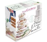 Moules pour pièce montée - SCRAPCOOKING - A cake - Aluminium - Ø10 à Ø18 cm - Lave-vaisselle compatible