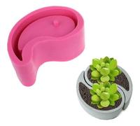 Moules Pour Pots De Fleurs En Béton, Moules Pour Plantes Succulentes, Moules En Silicone, Moules Pour Bonsaï En Argile Et Ciment, Symbole Tai Chi
