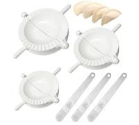 Moules pour Raviolis, Ravioli Maker, Formeur de Boulettes, 3PCS 10 cm 8 cm 7 cm mit 3 Cuillère Moule à Dumplings Emporte-Pièce Pour Ravioli Coupeurs de Ravioli Pâtisserie Mold Machine à Pâtes