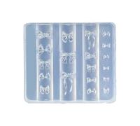 Moules professionnels pour nail art - Forme délicate - Petits accessoires - Moules décoratifs pour salon de manucure - Moule en silicone avec nœud papillon