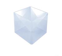 Moules pyramidaux flexibles en résine pour décoration de la maison. Créez vos propres articles uniques tels que des pots de fleurs et des supports décoratifs (1 base)