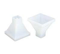 Moules Pyramide, Moules Pyramide Silicone, Moules Pyramide Résine, 2Pcs Moules Pyramide DIY Cristal Moule Époxy Grande Pyramide Silicone Fabriqué à la Main Moule Résine Époxy Décoration de la Maison