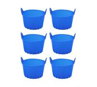 Moules Ramequins Silicone 6,5x7cm Cuisson Four | Antiadhésif pour premium, démoulage effort, compatible air fryer, four, micro-ondes, congélateur(Blue)