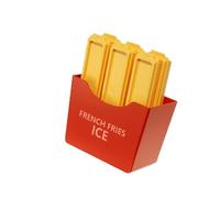 Moules rectangulaires pour glaçons pour boissons, fabrication de formes de frites, fournitures de boissons froides, soupe et sauce