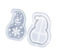 Moules recyclables en élastomère de qualité alimentaire pour bougies de cire au chocolat et décorations de vacances Moules à colophane pour décorations