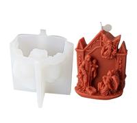 Moules religieux en silicone fait à la main en silicone pour moulage de savon en résine, décorations d'intérieur, famille de jésus, coulée religieuse pour béton