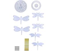 Moules Résine pour Carillons Éoliens DIY Moules en Silicone Carillon Libellule Moule Époxy Pendentif pour Décoration D'intérieur