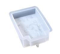 Moules réutilisables faits à la main en silicone avec un art complexe et un chevalet portable pour décoration de voiture