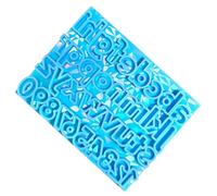 Moules robustes effet holographique arc-en-ciel pour lettres de l'alphabet et chiffres Accessoire portable pour loisirs créatifs Usage quotidien