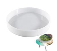 Moules ronds en résine - Grands moules en silicone pour résine époxy - Moules de table pour rivière, café, bureau, horloge de table, charcuterie, bricolage, décoration d'intérieur