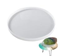 Moules ronds en résine - Grands moules en silicone pour résine époxy - Moules de table pour rivière, café, bureau, horloge de table, charcuterie, bricolage, décoration d'intérieur