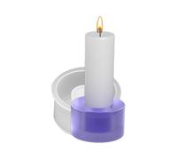 Moules ronds en silicone pour bougeoirs en forme de cœur, décoration d'intérieur, fête de mariage, plâtre, bougeoir géométrique en résine, décoration de cérémonie de mariage