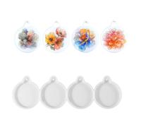 Moules ronds uniques pour décoration de Noël faits à la main en silicone pour art et décoration de bijoux faits à la main