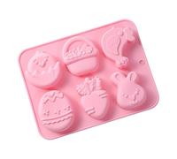Moules silicone 3D anti-adhésifs pour bougies et bonbons forme de lapin - Moule réutilisable fait à la main pour oursons gomme, cupcakes, fudge, pâtisseries, savon, pâtisserie
