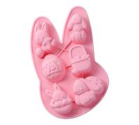 Moules silicone 3D anti-adhésifs pour bougies et bonbons forme de lapin - Moule réutilisable fait à la main pour oursons gomme, cupcakes, fudge, pâtisseries, savon, pâtisserie