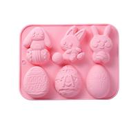Moules silicone 3D anti-adhésifs pour bougies et bonbons forme de lapin - Moule réutilisable fait à la main pour oursons gomme, cupcakes, fudge, pâtisseries, savon, pâtisserie