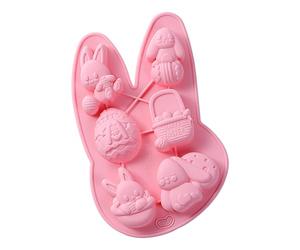 Moules silicone 3D anti-adhésifs pour bougies et bonbons forme de lapin - Moule réutilisable fait à la main pour oursons gomme, cupcakes, fudge, pâtisseries, savon, pâtisserie