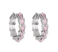 Moules Stockage Pince compatible with Machine Moule Kits Cartilage Earring Stud Tragus Piercing Earring Dainty Jewelry Nettoyeur Moule Perles Bijoux (Pink, One Size)