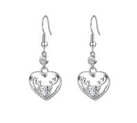 Moules Trousse Moules Bijoux d'oreilles Crochet & d'oreilles Noël Pour Femme Bois Vacances Mode Zircon Amour d'oreilles Outil Outils Perceuse Bijoux (White, One Size)