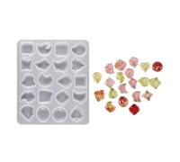 Moules uniques en résine pour pendentifs en résine - Moules pratiques en résine de silicone pour bocaux irréguliers faits à la main - Pendentif en pierres précieuses