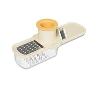 Moulin à ail multifonction 3 en 1 et mini tranche de légumes, mini trancheuse d'ail compacte 3 en 1 Mandoline multifonction et mandoline à l'ail, mini râpe à ail et moulin à ail au gingembre (A)