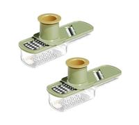 Moulin à ail multifonctionnel, mini trancheur qui peut moudre, coupe-mandoline multifonctionnel, broyeur de légumes, ail et gingembre, coupe-mandoline avec récipient pour